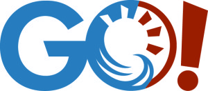 Colorful "GO" word art for Blackstone GearHeads adventures